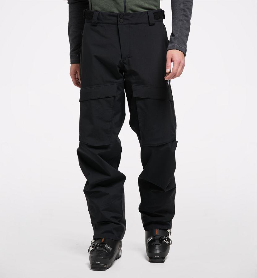 Haglöfs Mens Elation GTX Ski Pants Black New Zealand 65281PVDB
